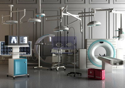 现代医院病房 病床 康复室 输液室 护理病房 医疗设备 观察室 ICU 医院内部 手术室